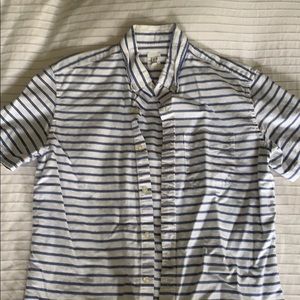 Gap men’s horizontal stripe short sleeve shirt